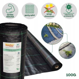 Agrotekstilė juoda profi 100g m2 400cm 25mb