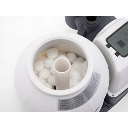 Smėlio siurblys 10500l h filtro rutuliukai 1000g intex 26648