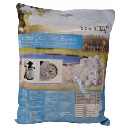Smėlio siurblys 10500l h filtro rutuliukai 1000g intex 26648