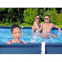 Didelis bestway stačiakampio rėmo baseino mega komplektas, kilimėlis, užvalkalai, priedai