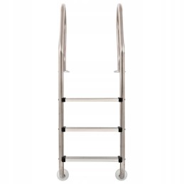 Baseino kopėčios su 3 laipteliais, 304 nerūdijančio plieno, 120 cm