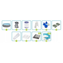 Išsiplečiantis sodo baseinas 457 x 107 cm bestway 57372