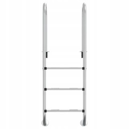 Vidaxl baseino kopėčios 54x38x158 cm 304 nerūdijančio plieno