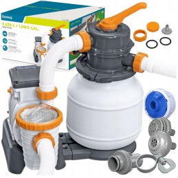 Bestway 58497 smėlio filtro siurblys baseinams 5678l h žarnų jungtys