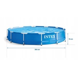 Plieninis sodo baseinas 305x76 intex 28202 rinkinys 11in1 modelis 2024