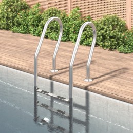 Vidaxl baseino kopėčios 54x38x158 cm 304 nerūdijančio plieno