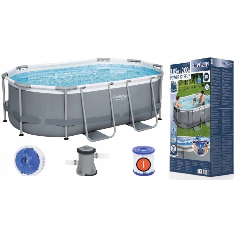 Plieninis sodo baseinas 305x200x84 bestway 5614a