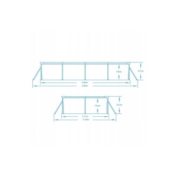 Karkasinis baseinas 400x211x84 cm 16in1 bestway 56405 stiprus siurblys