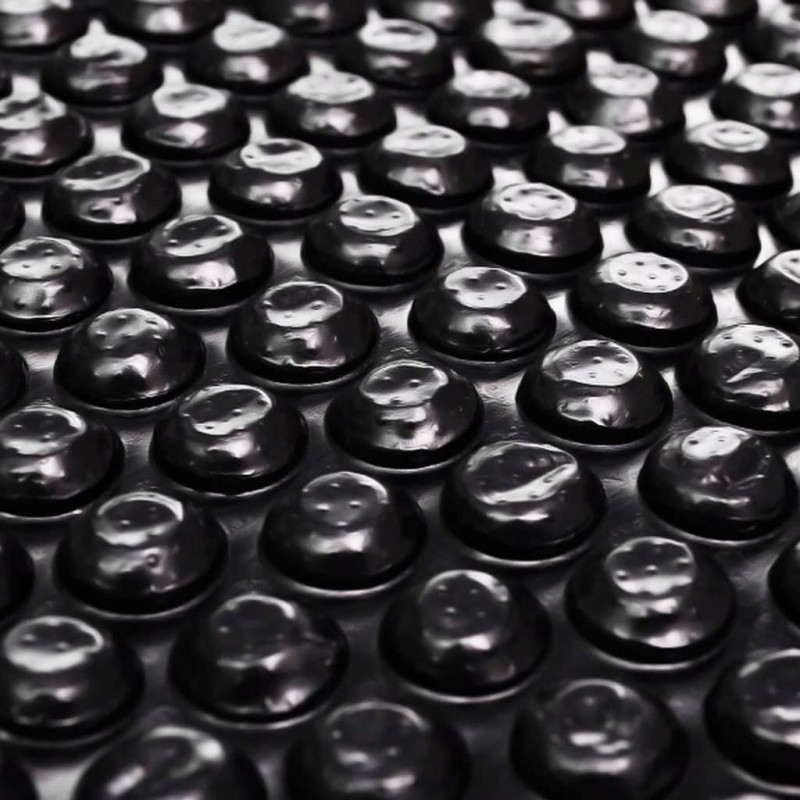 Stačiakampio formos baseino danga 1000 x 600 cm PE, juoda