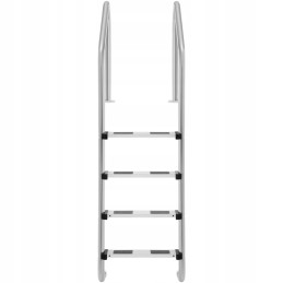 Nerūdijančio plieno baseino kopėčios, 4 pakopos, 1820 mm