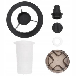 Smėlio baseino filtras su 6 krypčių vožtuvu, juodas