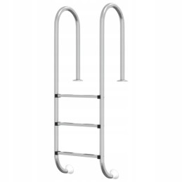 Vidaxl baseino kopėčios 54x38x158 cm 304 nerūdijančio plieno