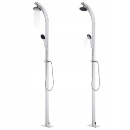 Garden shower 220cm aluminum brown