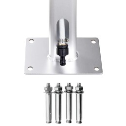 Garden shower 220cm aluminum brown