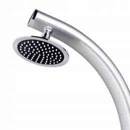 Garden shower 220cm aluminum brown