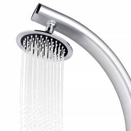 Garden shower 220cm aluminum brown