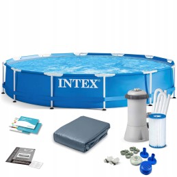 Tvirta sodo baseinas 10in1 intex 366x76 cm sodo rėmo baseino vonia