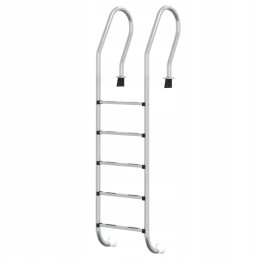 Vidaxl baseino kopėčios 54x38x211 cm 304 nerūdijančio plieno