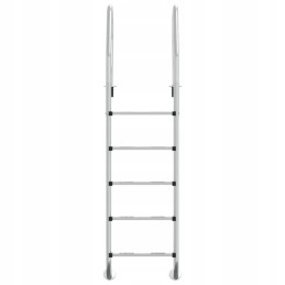 Vidaxl baseino kopėčios 54x38x211 cm 304 nerūdijančio plieno