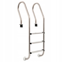 Baseino kopėčios su 3 laipteliais, nerūdijančio plieno 3