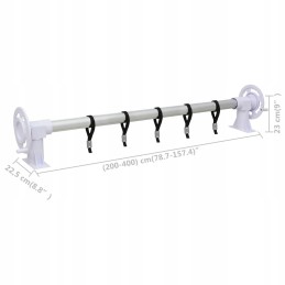 Vidaxl baseino uždengimo ritinys su plastikiniu pagrindu