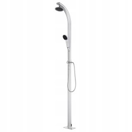 Vidaxl aiadušš pruuni alusega 220 cm alumiiniumist