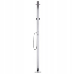 Vidaxl Garden Shower with Brown Base 220 cm Aluminum
