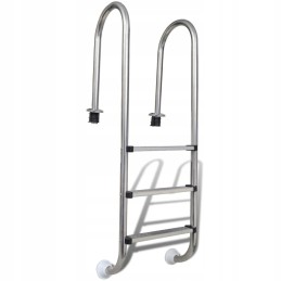 Pool ladder with 3 steps stainless steel