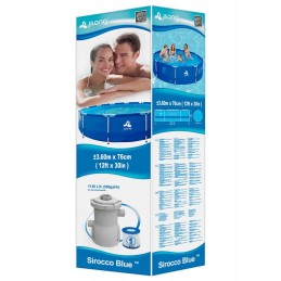 Baseinas 6125 l sr 3 6 m rėmo siurblys