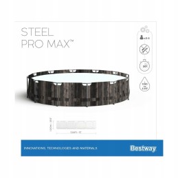 Bestway rėmo baseinas 366x100 cm plieno pro maks
