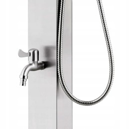 Dārza duša 220 cm, nerūsējošais tērauds