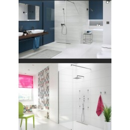 Garden shower 215 cm stainless steel