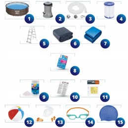 Bestway karkasinis sodo baseinas 366x100 56709 maks