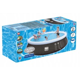 Laimingi žmonės apvalus išsiplėtimo baseinas 450 x 450 cm