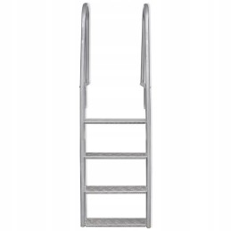 Ladder for pool or jetty 4 steps aluminum