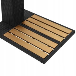 Polyrattan and wpc garden shower