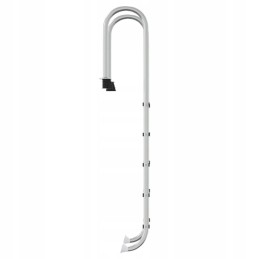 Baseina kāpnes peldbaseinam 54x38x211cm, nerūsējošais tērauds