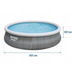Laiendusaia bassein 457 x 107 cm bestway 57372
