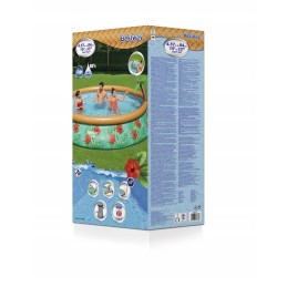 Bestway laiendusbassein 457cm palmipuu ja pump