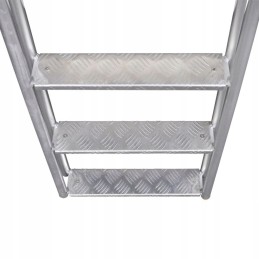 Ladder for pool or jetty 4 steps aluminum