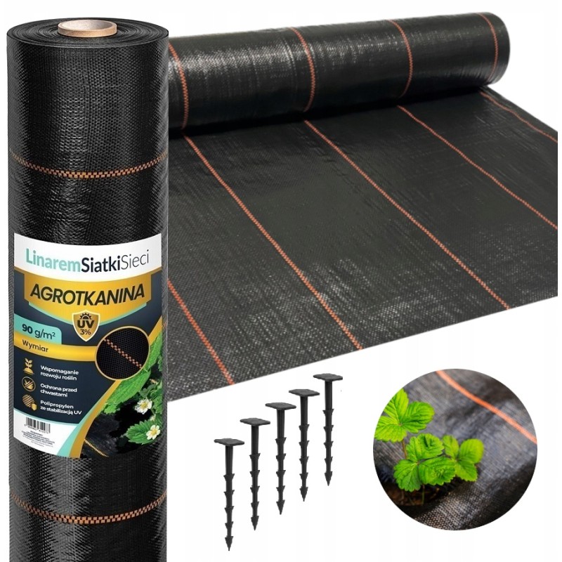 Umbrohumultšimisvastane agrotekstiil 90g/m2 3,2x50m ankrute rullis