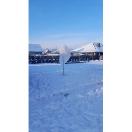 Žieminis apsauginis gaubtas augalams, baltas, 120x180cm