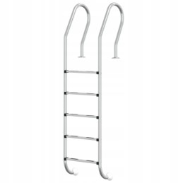 Pool ladder steel 304 54x38x211 cm silver
