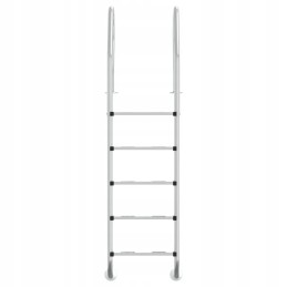 Pool ladder steel 304 54x38x211 cm silver