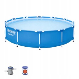 Bestway 56681 plieno profesionalaus rėmo baseinas su fi pompa
