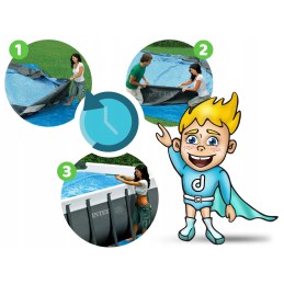 Frame pool steel pro max 366x100 wood imitation 12ft bestway 4in1