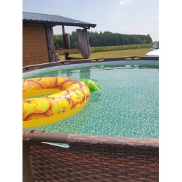 Plieninis pro max rėmo baseino 366x100 rudas 12 pėdų bestway 4in1 filtro siurblys