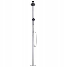Garden shower with brown base 220 aluminum
