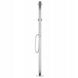 Garden shower with brown base 220 aluminum