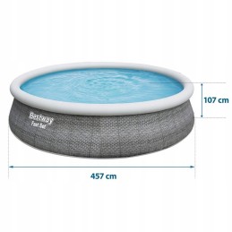 Laiendusaia bassein 457 x 107 cm bestway 5737